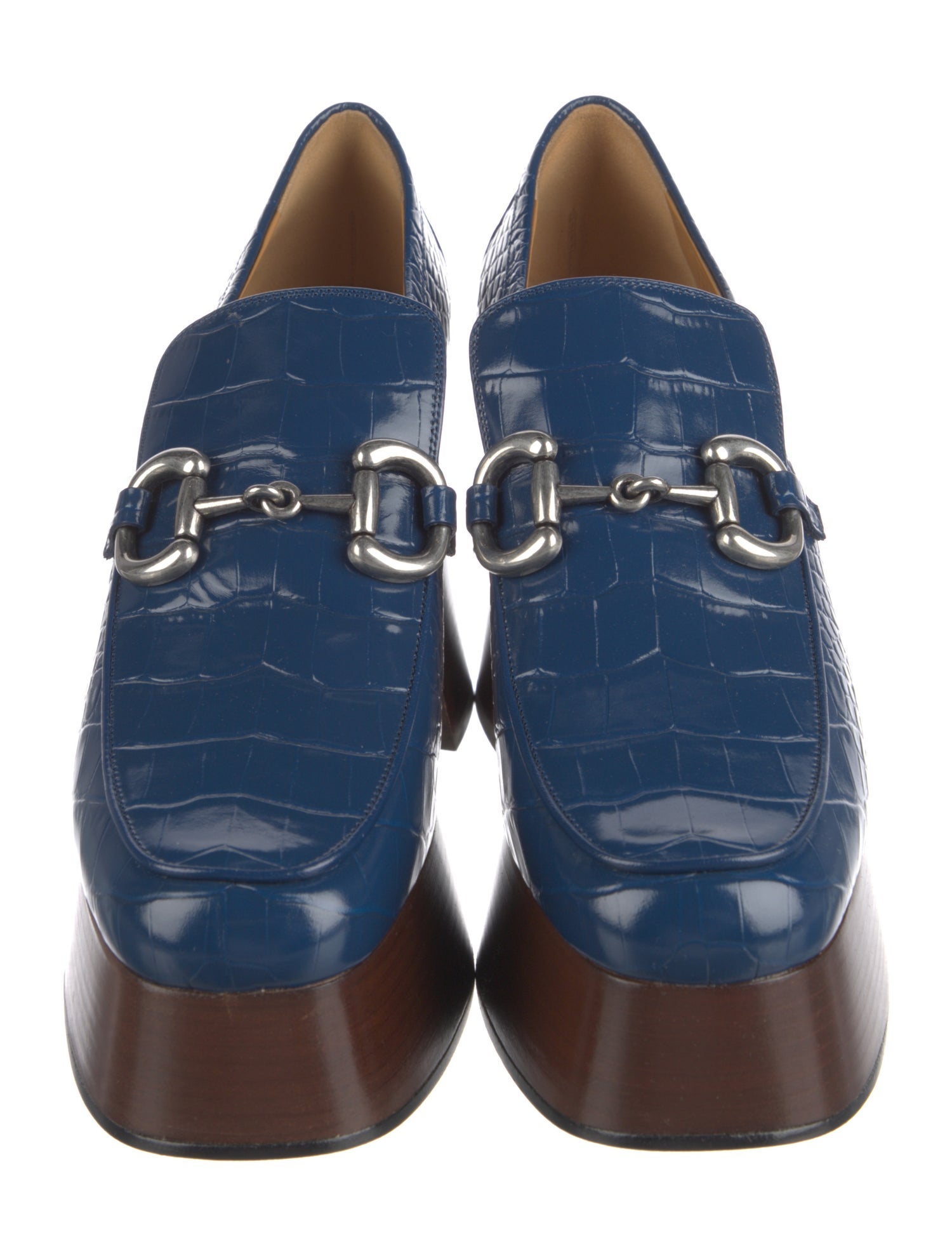 Gucci Horsebit Accent Leather Pumps